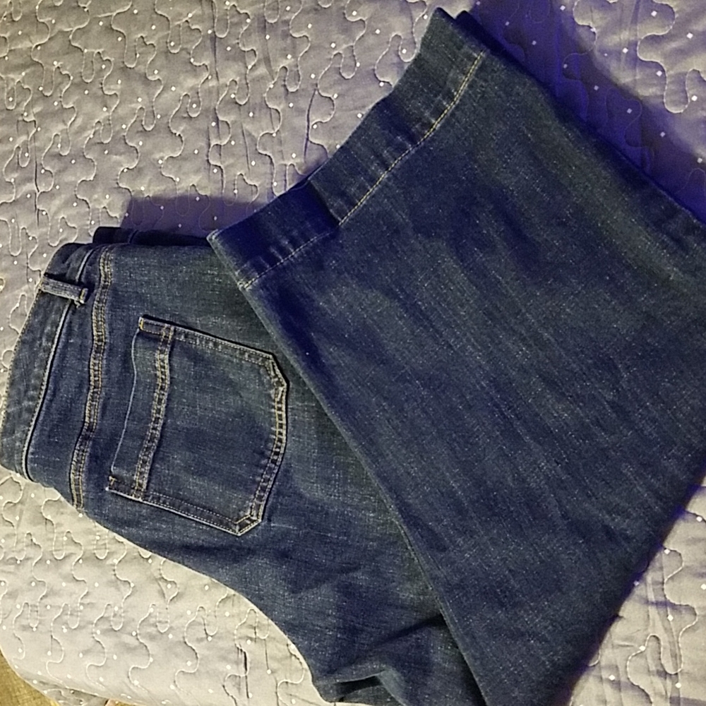 Talbot's high waist wide leg crop jeans size 12